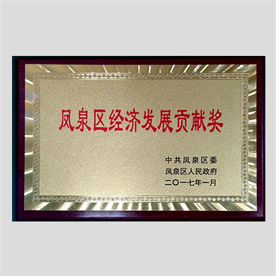 鳳泉區(qū)經(jīng)濟(jì)發(fā)展貢獻(xiàn)獎(jiǎng)
